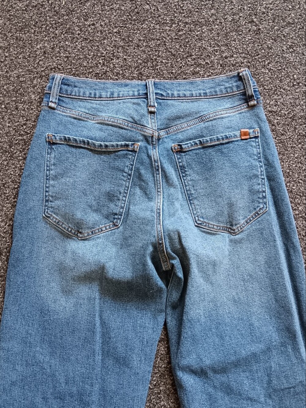 Jessica Simpson Zinnia Wide Leg Boyfriend  Blue Studded Denim Jeans Womens 4 - Picture 13 of 13
